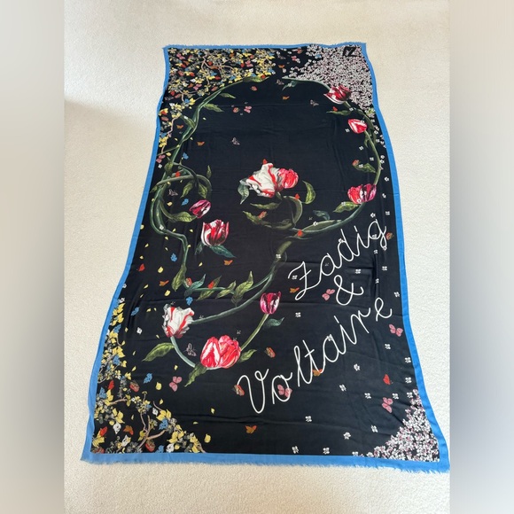 Zadig & Voltaire large printed scarf - Picture 1 of 5